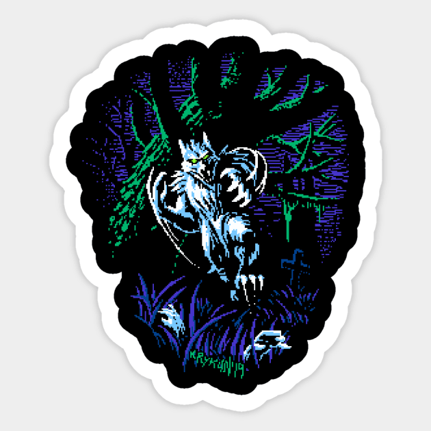 Simon's Quest - Werewolf Sticker by SerhiyKrykun